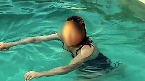 my stepson films me putting on a bikini and masturbating on the beach
