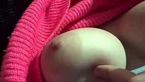 Italian big tits Artemisia Love shows her boobs outdoors