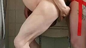 Pegging my boyfriend in kitchen cornfield and bathroom with atm