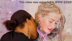 tattooed punk girl takes bbc in ass then atm facial