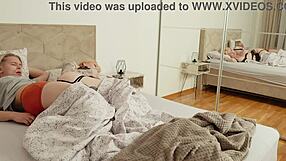 Blonde step mom with huge tits fucked in bed