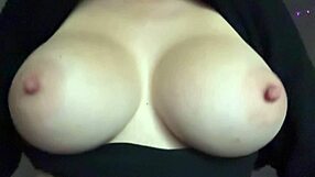 Italian milf shows big natural tits bouncing slowly