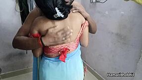 Indian Bhabhi Fucks Husband In Saree