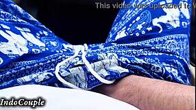 hijab student wife played on my dick inside the car