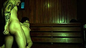 Latina bombshell meets lover for quick spa encounter