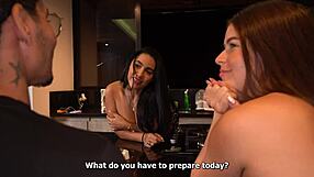 big ass stepmom teaches her stepdaughter how to ride a cock using her boyfriends cock