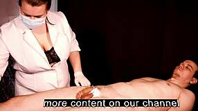 Busty nurse the patient to cum