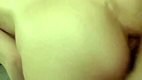 pretty brunette finds big cock on massage table