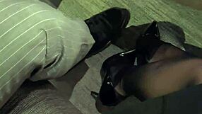real couple has pov sex after dinner date