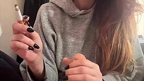 Artemisia Love Smokes And Plays With Dildo