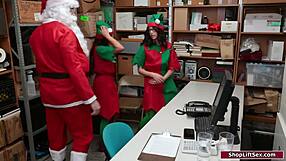 Asian And Latina Fucked By Santa