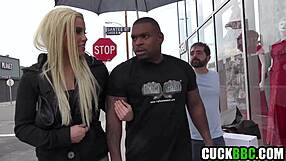 Hot blonde wife screwed by black bull ifo cuckold hubby