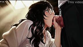 Gap Moe Glasses Beautiful Woman The Private Study Session In The Library Super Temptation Ai Generated