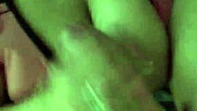 Little mama milking big uncut cock on her fat tits