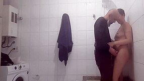 The boyfriend came into the shower with his clothes on and fucked her oral vaginal pussy sucked