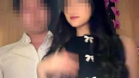 real couple has pov sex after dinner date