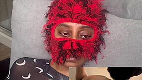 Ebony no moaning challenge eating wet pussy and squirting