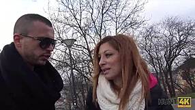 hunt4k i hunted a hot chick next to her bf for cash 😈