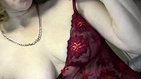 Homemade Striptease Show In Kitchen With Sexy Blonde Mature Milf