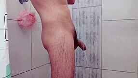 jerking off in the shower