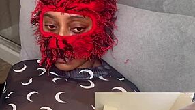 Ebony no moaning challenge eating wet pussy and squirting