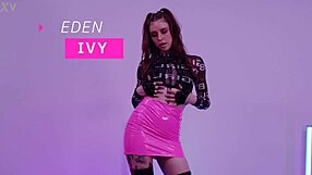 dripping creampie for hot tattooed chic eden ivy after rough face fucking