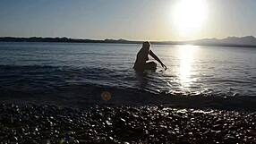 Public Beach Sex And Caught On Cam Fucking Curvy Babe