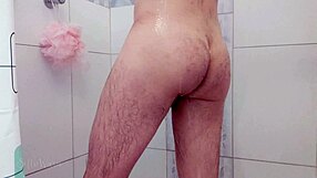 jerking off in the shower