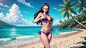 These one piece babes dance bikini topless nude
