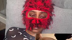 Ebony no moaning challenge eating wet pussy and squirting