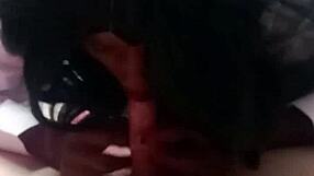 black skinny schoolgirl sucks stepdaddies cock