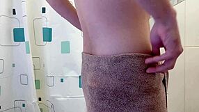 jerking off in the shower
