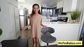Petite and busty philippine girl gets tits sucked by charles dera