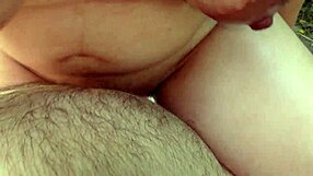 Outdoor public sex with teen redhead thick girlfriend femdom titjob and cowgirl riding