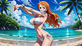These one piece babes dance bikini topless nude