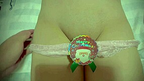 christmas present a virgin pussy to show for the first time