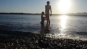 Public Beach Sex And Caught On Cam Fucking Curvy Babe