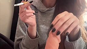 Artemisia Love Smokes And Plays With Dildo