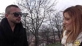 hunt4k i hunted a hot chick next to her bf for cash 😈
