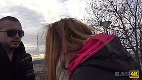 hunt4k i hunted a hot chick next to her bf for cash 😈