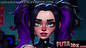 Futa 3dx big tit goth robot deepthroat and cowgirl