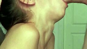 candie cross drops to her knees eyes locked on my hard bulge