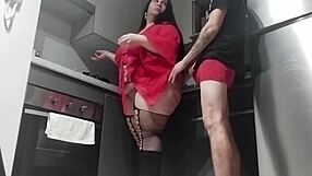 sex in kitchen with my stepson