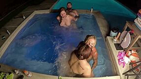 Hot Tub Orgy With Deliah Grace And Scarlett