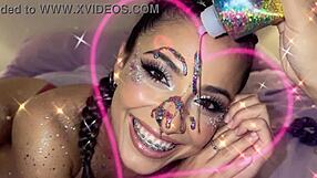 Glitter Gals Candy Cumshot Compilation