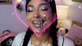 Glitter Gals Candy Cumshot Compilation