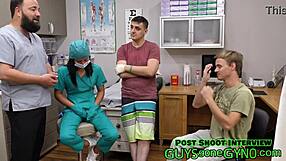 franks ticklish physical exam with nurse