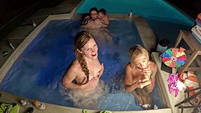 Hot Tub Orgy With Deliah Grace And Scarlett