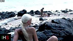 Amazing Girl Fucks With Black Man On Beach And Another Watches