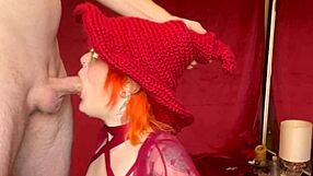 cosplay nerd gives sloppy head